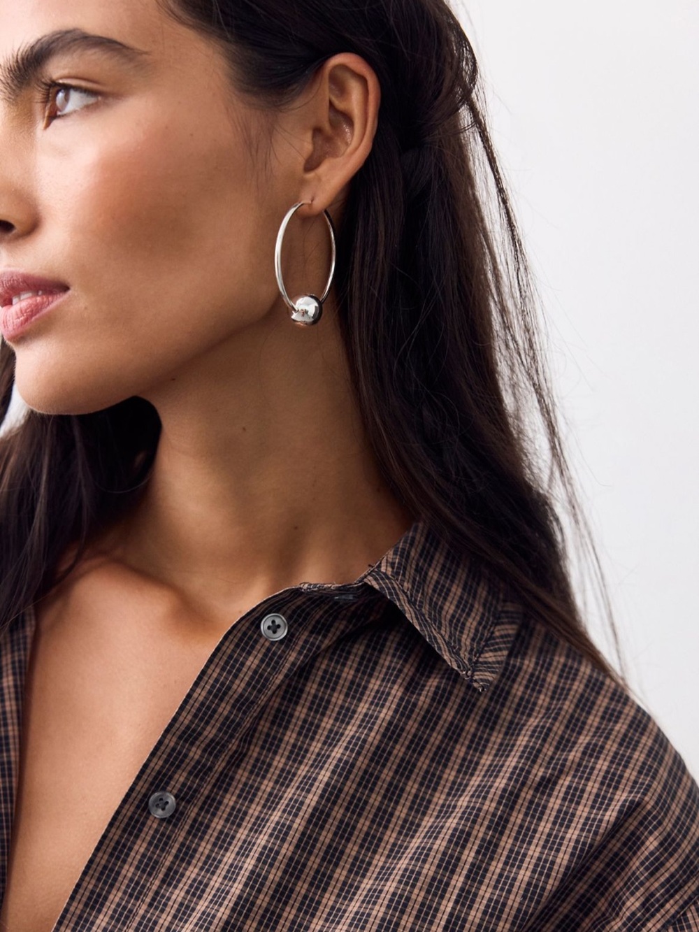 New Free People Angie silver-plated hoops